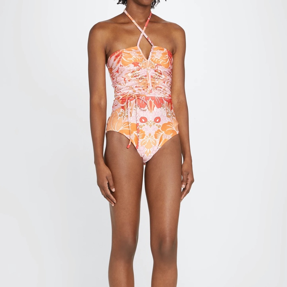 Zimmermann Vibrant Floral One Piece Swimsuit